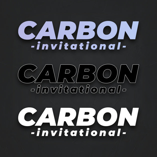 Large Carbon Invitational Decal